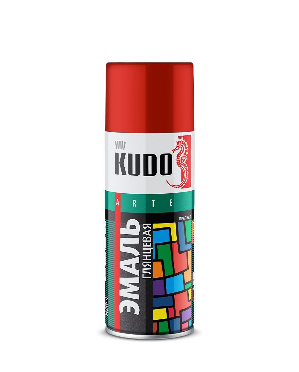 Эмаль универс. зеленая KU 10081 (в бал. 520мл) (KUDO)