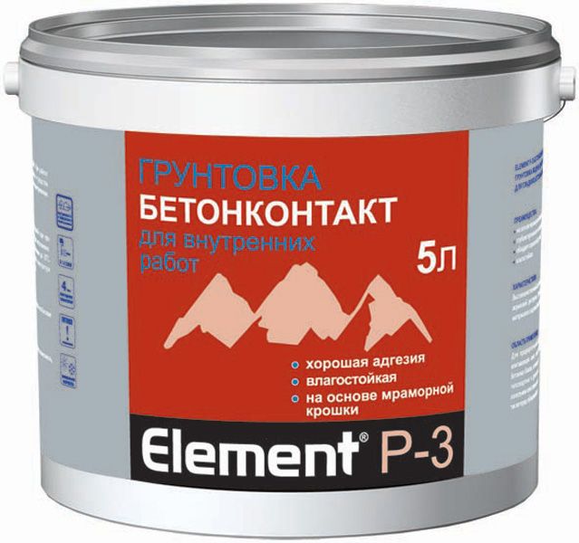 Грунтовка ALPA ЭЛЕМЕНТ Р-3  2л (2,58 кг) Бетонконтакт