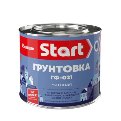 Грунт ГФ-021 серый  (Start, Сайвер)